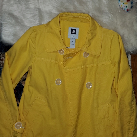 GAP Vintage Yellow Babydoll Pea Coat - Picture 3 of 12